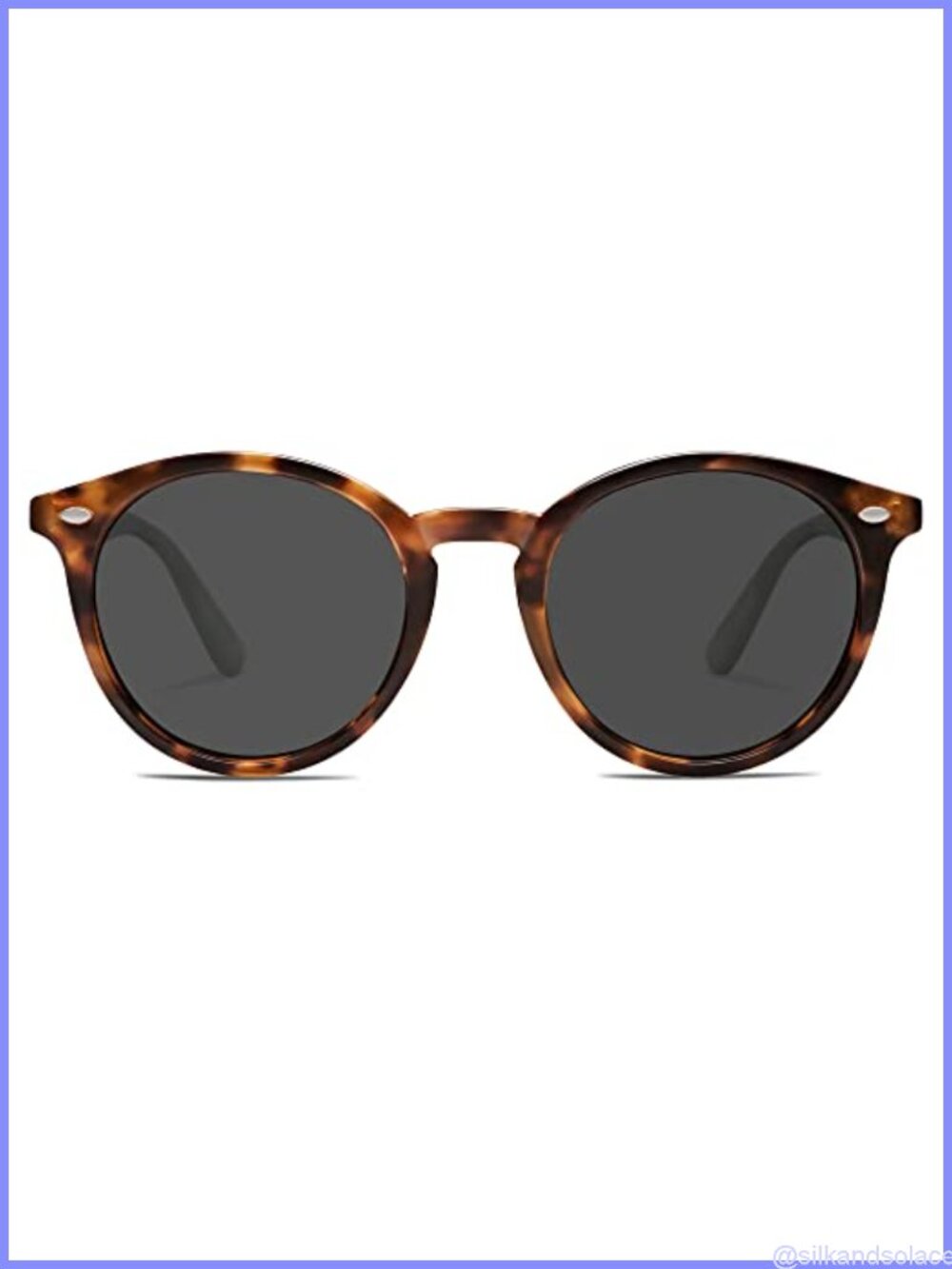 Retro Round Polarized Sunglasses UV400 TAC Lens Full-Frame Classic Vintage